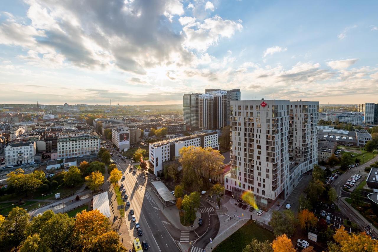 Kairos Apartments - Central - Parking, Scisle Centrum, 20 Pietro, Klimatyzacja كاتوفيتسه المظهر الخارجي الصورة